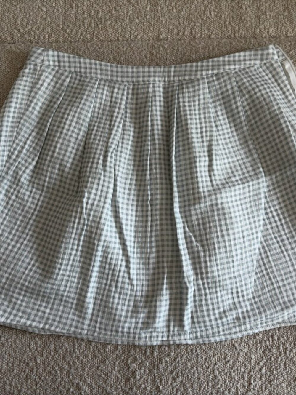 PRIV Green Gingham Mini Skirt | NWT | Size Small